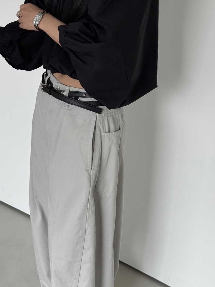 TAUPE韓國代購女裝新品推薦熱賣時尚人氣26春夏休閑褲寬松TAUPE休閑褲