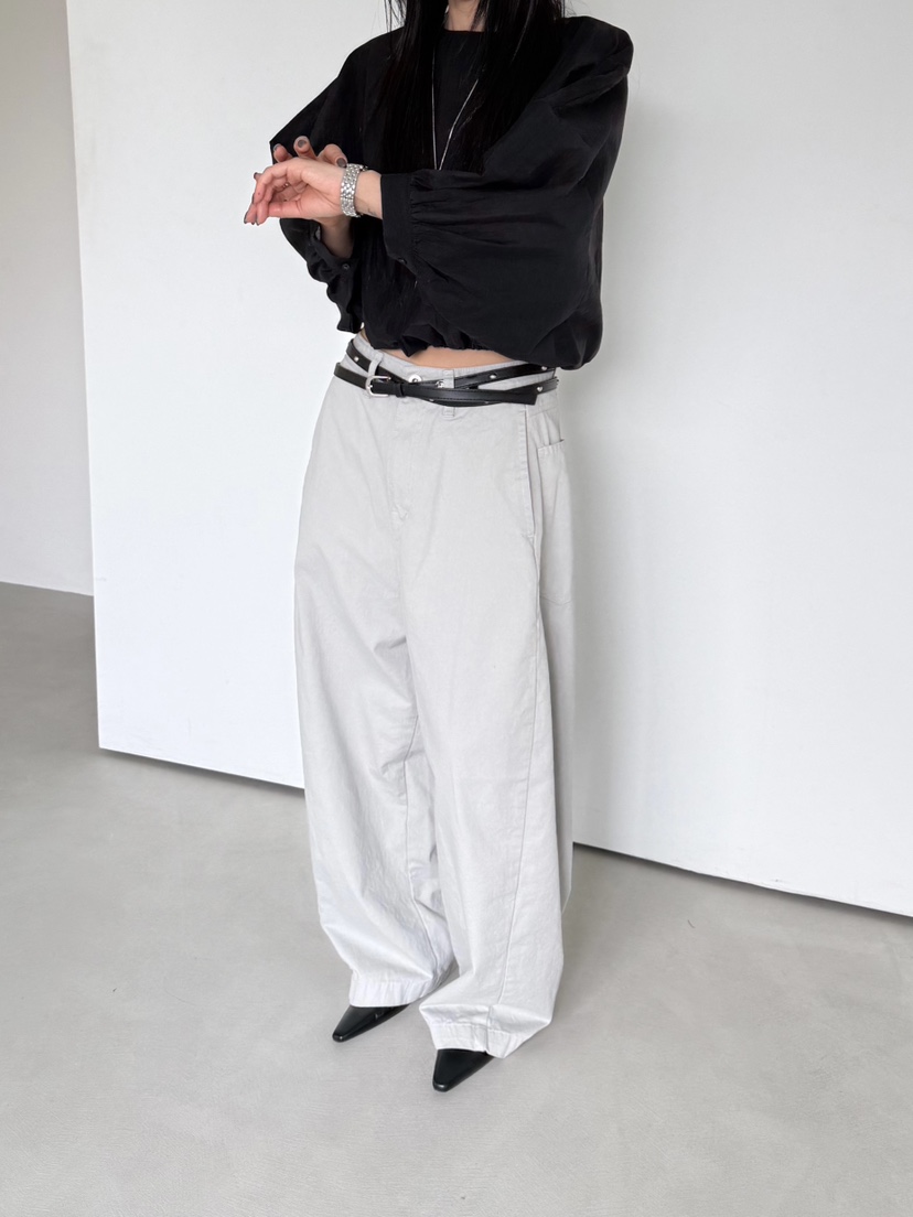 TAUPE韓國代購女裝新品推薦熱賣時尚人氣26春夏休閑褲寬松TAUPE休閑褲