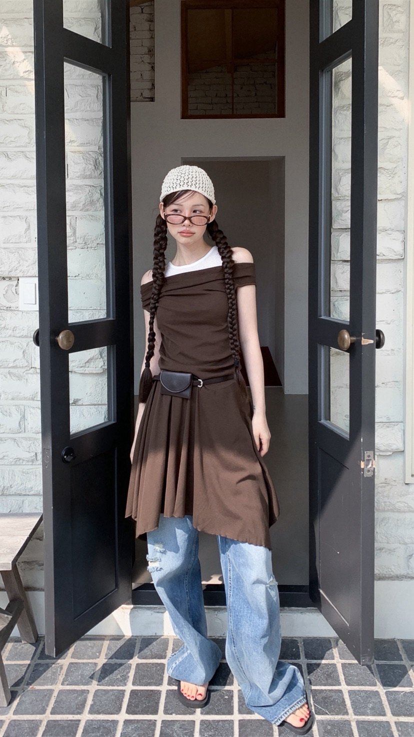 I MFACT韓國直郵女士新品職業熱賣人氣連衣裙不含內搭腰帶I MFACT連衣裙