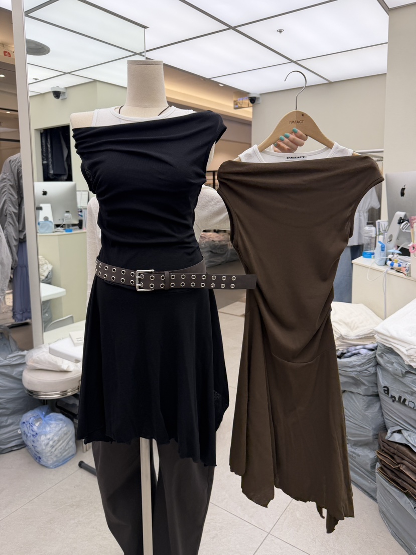 I MFACT韓國直郵女士新品職業熱賣人氣連衣裙不含內搭腰帶I MFACT連衣裙