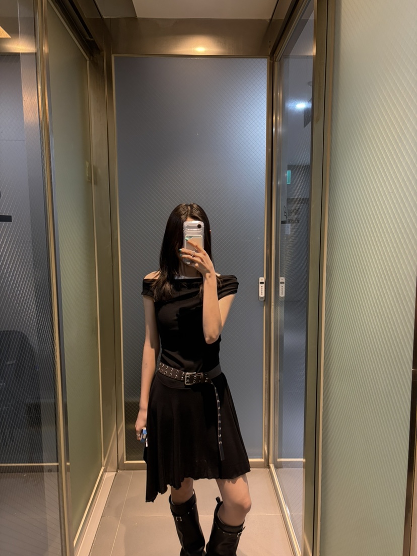 I MFACT韓國直郵女士新品職業熱賣人氣連衣裙不含內搭腰帶I MFACT連衣裙