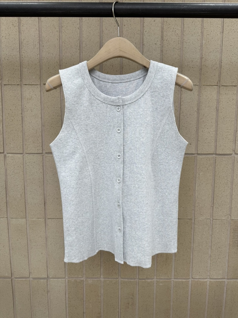 FOSET韓國代購女士新款真品26春夏熱賣時尚人氣休閑馬甲羅紋FOSET馬甲圖色1