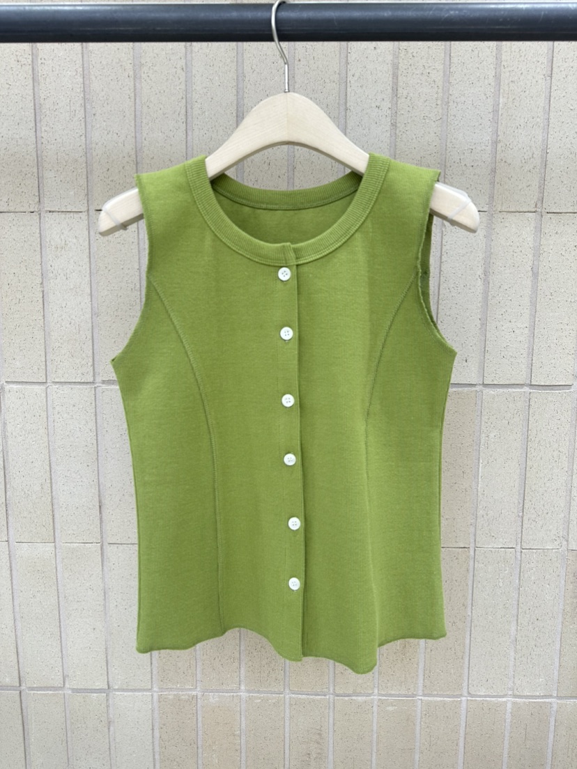 FOSET韓國代購女士新款真品26春夏熱賣時尚人氣休閑馬甲羅紋FOSET馬甲圖色2