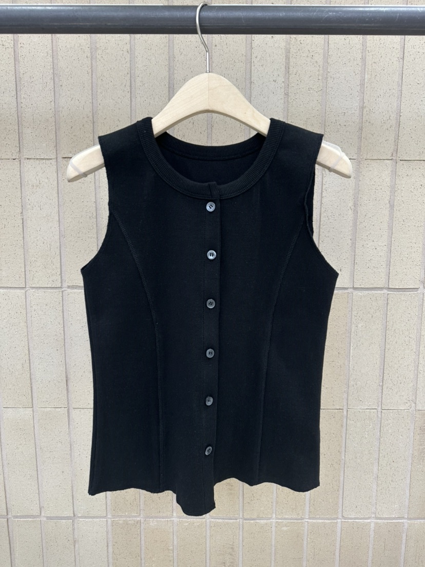 FOSET韓國代購女士新款真品26春夏熱賣時尚人氣休閑馬甲羅紋FOSET馬甲圖色3