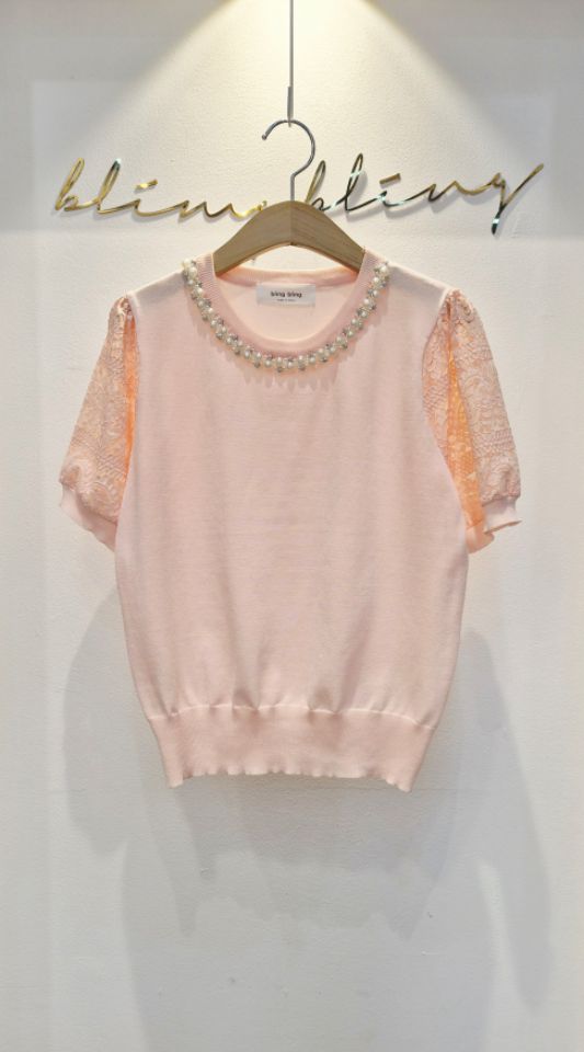 BLING BLING-S/RICO東大門代購女士新品人氣針織衫蕾絲BLING BLING-S/RICO針織衫