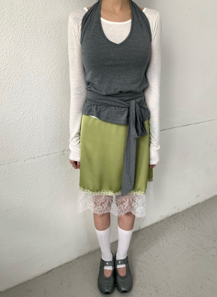 X-MOOD韓國代購女士新款真品休閑熱賣26春夏半身裙中短裙X-MOOD半身裙/中短裙