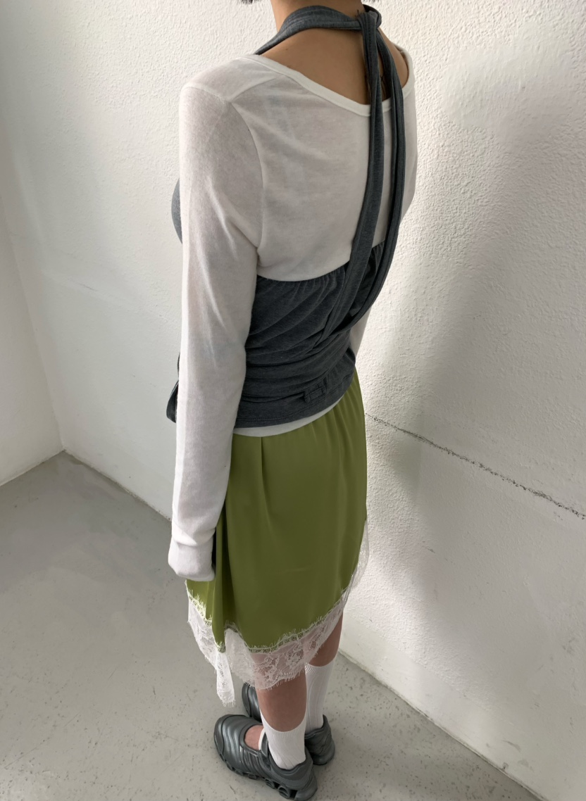 X-MOOD韓國代購女士新款真品休閑熱賣26春夏半身裙中短裙X-MOOD半身裙/中短裙