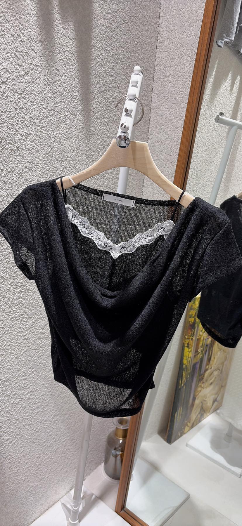 N BROWN韓國代購女裝新款熱賣推薦時尚26春夏人氣真品T恤N BROWNT恤圖色2