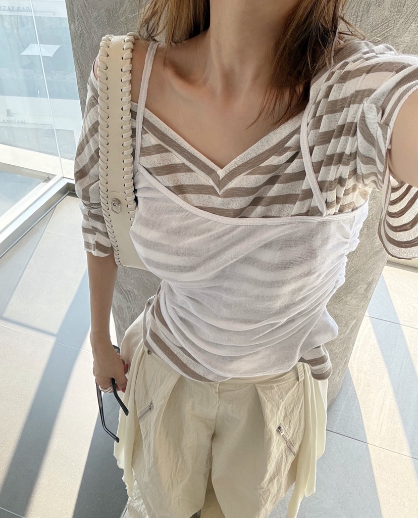 DENVER東大門代購女裝新品時尚職業真品吊帶背心不含內搭DENVER吊帶/背心圖色3