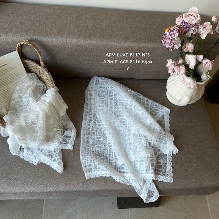 N3韓國直郵女裝新款職業時尚26春夏休閑人氣圍巾披肩蕾絲N3圍巾/披肩