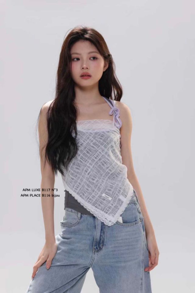 N3韓國直郵女裝新款職業時尚26春夏休閑人氣圍巾披肩蕾絲N3圍巾/披肩