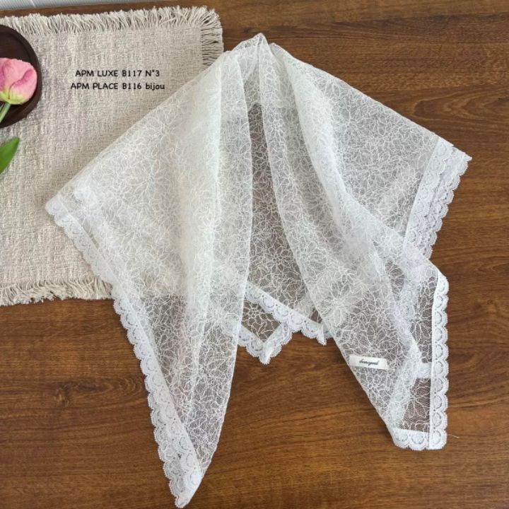 N3韓國直郵女裝新款職業時尚26春夏休閑人氣圍巾披肩蕾絲N3圍巾/披肩圖色2