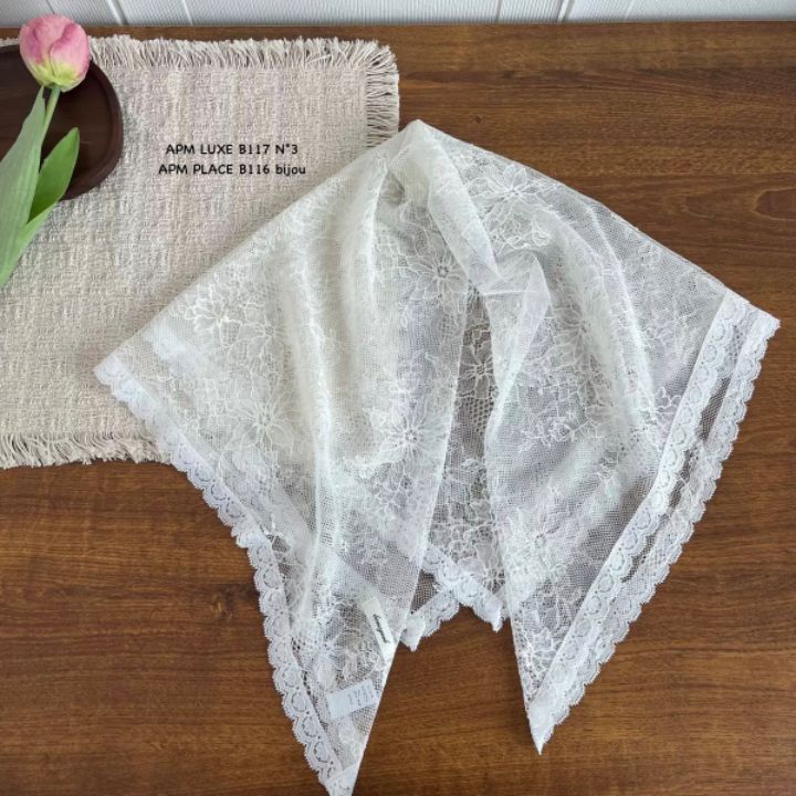 N3韓國直郵女裝新款職業時尚26春夏休閑人氣圍巾披肩蕾絲N3圍巾/披肩圖色3