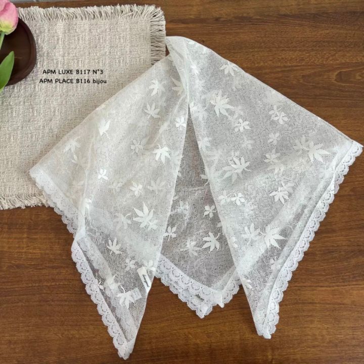 N3韓國直郵女裝新款職業時尚26春夏休閑人氣圍巾披肩蕾絲N3圍巾/披肩圖色4