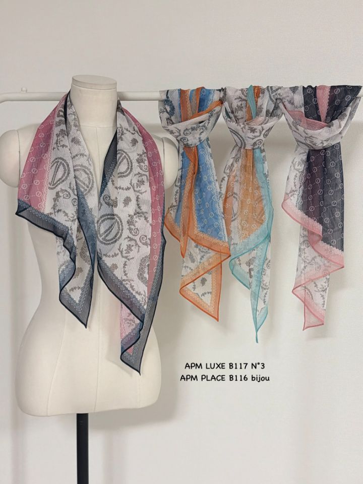 N3東大門實拍女裝新品26春夏真品人氣職業時尚圍巾披肩刺繡N3圍巾/披肩