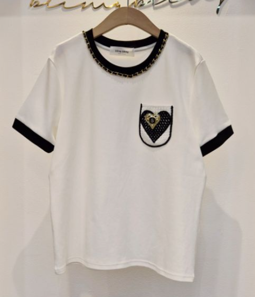 BLING BLING-S/RICO東大門實拍女士新品人氣時尚T恤口袋BLING BLING-S/RICOT恤圖色1