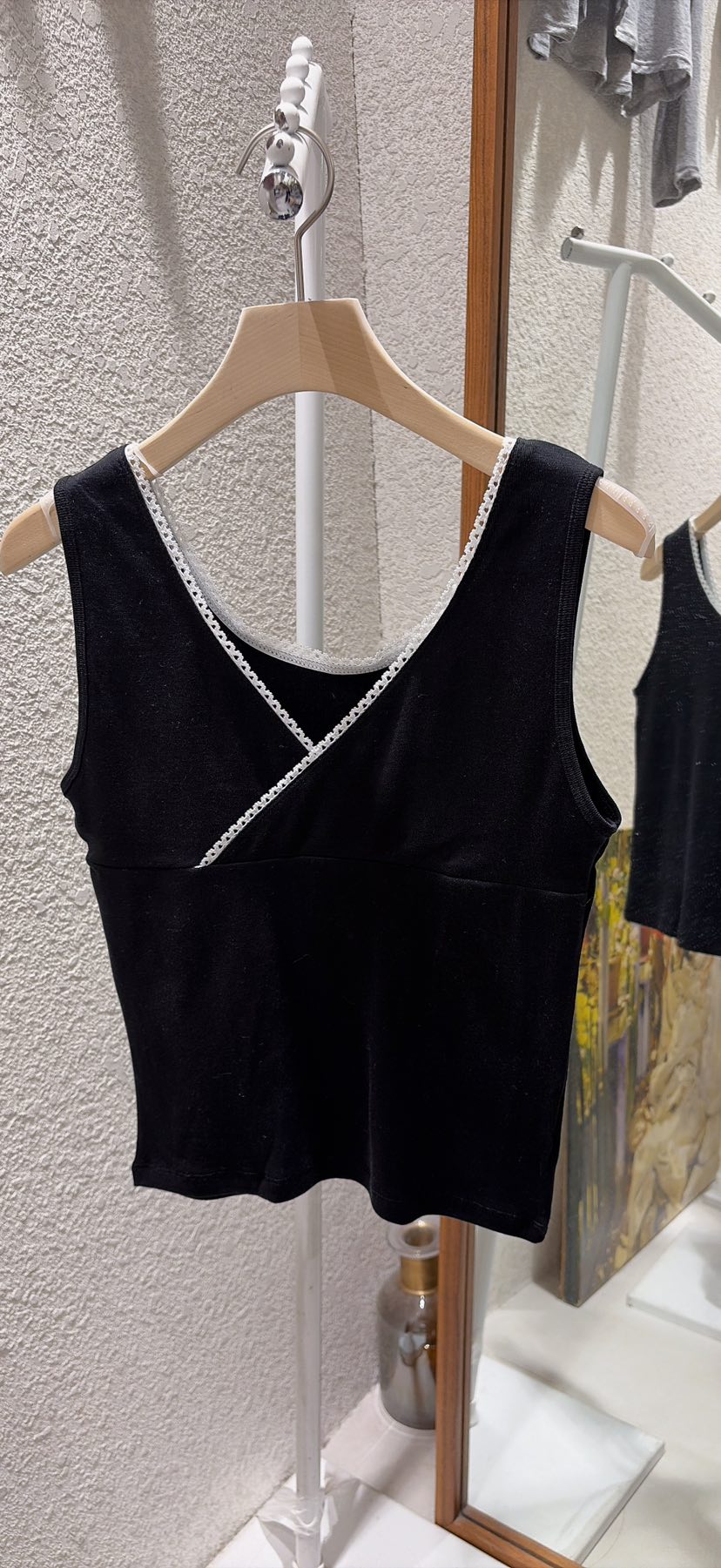 N BROWN東大門直郵女裝新款真品時尚推薦吊帶背心V領蕾絲N BROWN吊帶/背心圖色3