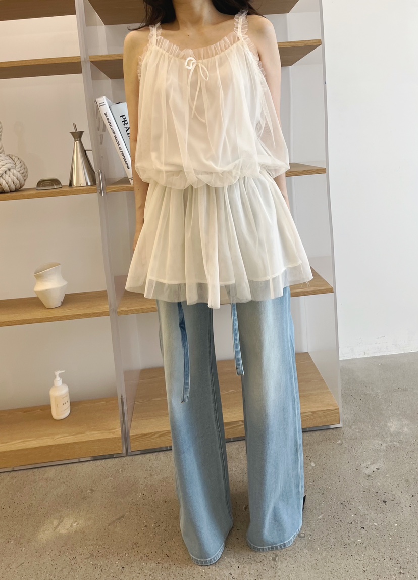 DARAK東大門實拍女裝新款26春夏真品人氣休閑牛仔褲含腰帶DARAK牛仔褲