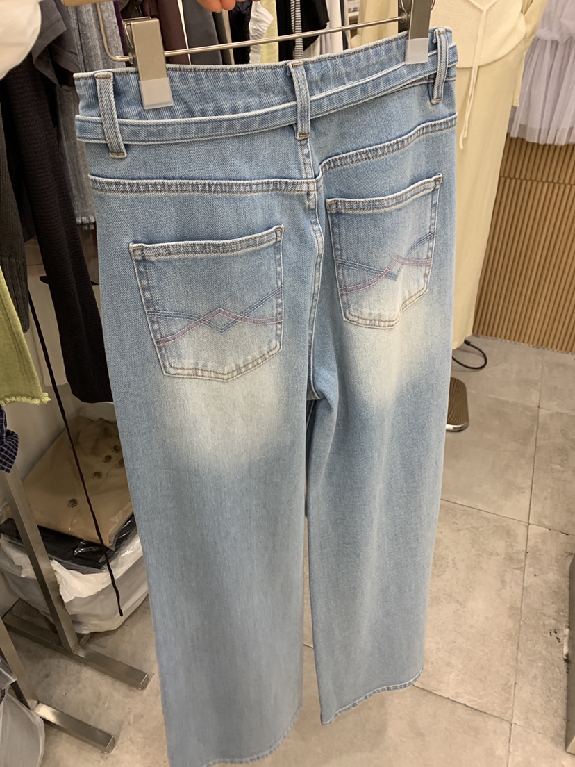 DARAK東大門實拍女裝新款26春夏真品人氣休閑牛仔褲含腰帶DARAK牛仔褲