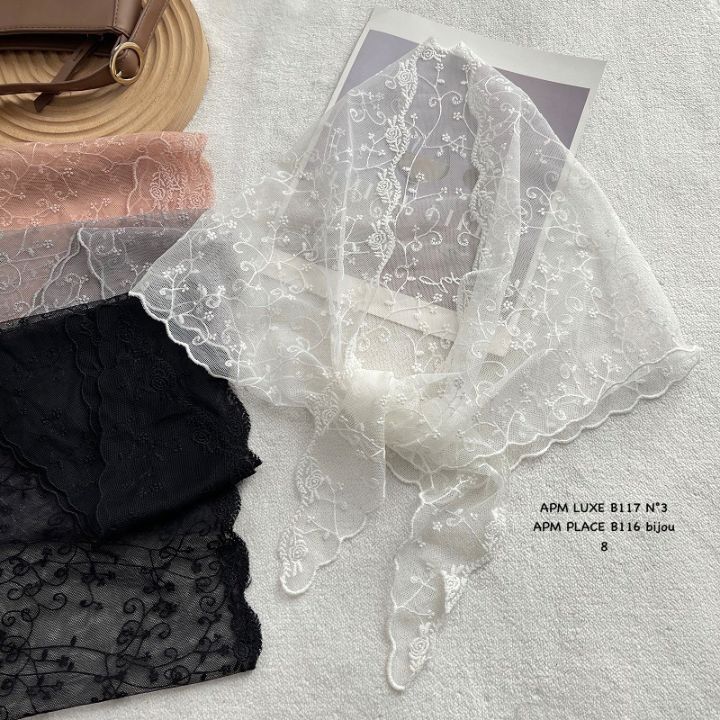 N3韓國代購女士新款真品職業26春夏休閑人氣圍巾披肩蕾絲N3圍巾/披肩