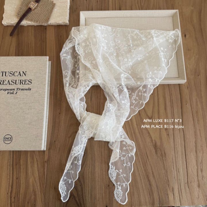 N3韓國代購女士新款真品職業26春夏休閑人氣圍巾披肩蕾絲N3圍巾/披肩