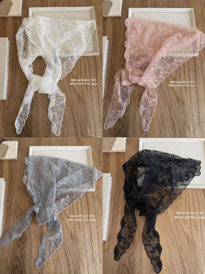 N3韓國代購女士新款真品職業26春夏休閑人氣圍巾披肩蕾絲N3圍巾/披肩