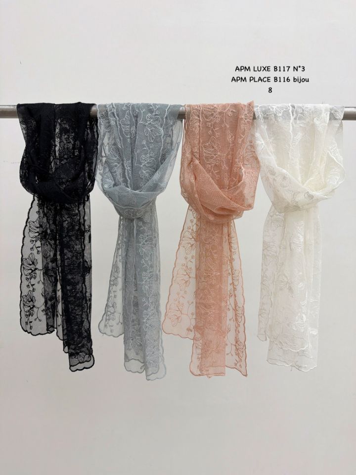 N3東大門實拍女裝新品真品26春夏職業人氣推薦圍巾披肩蕾絲N3圍巾/披肩