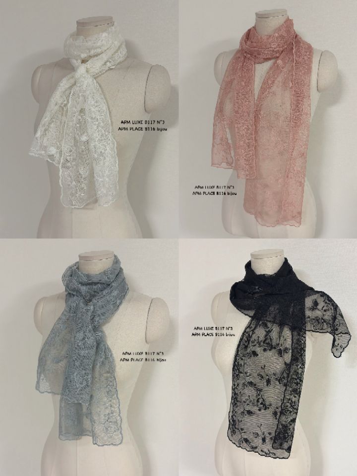 N3東大門實拍女裝新品真品26春夏職業人氣推薦圍巾披肩蕾絲N3圍巾/披肩