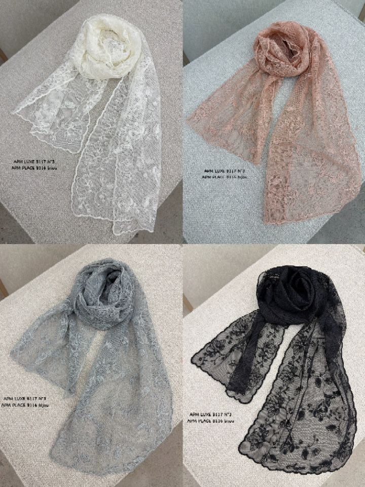 N3東大門實拍女裝新品真品26春夏職業人氣推薦圍巾披肩蕾絲N3圍巾/披肩