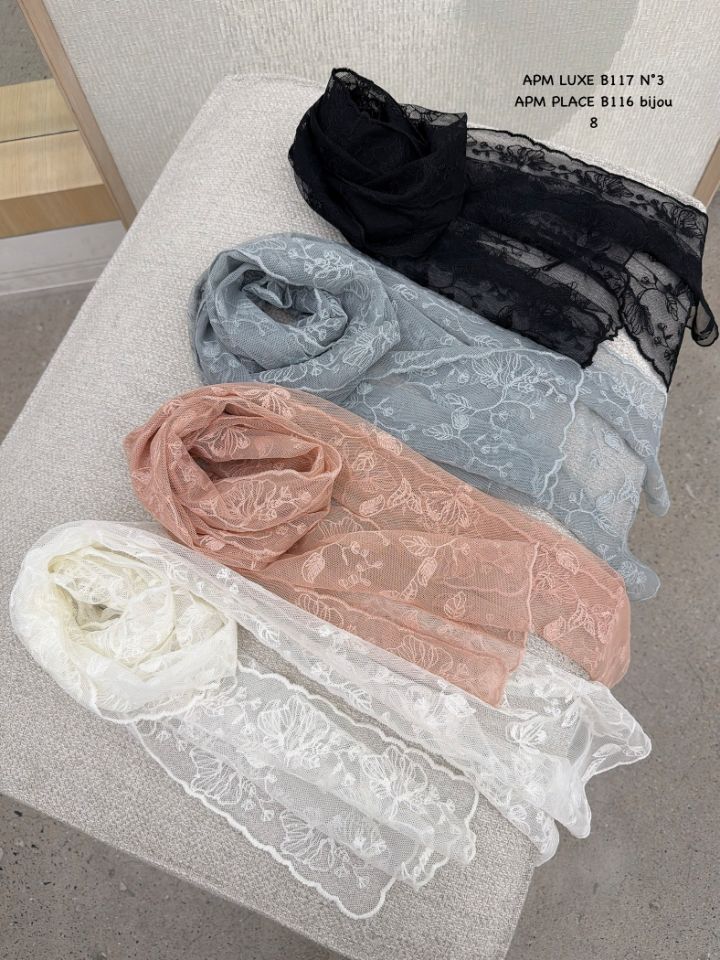 N3東大門實拍女裝新品真品26春夏職業人氣推薦圍巾披肩蕾絲N3圍巾/披肩