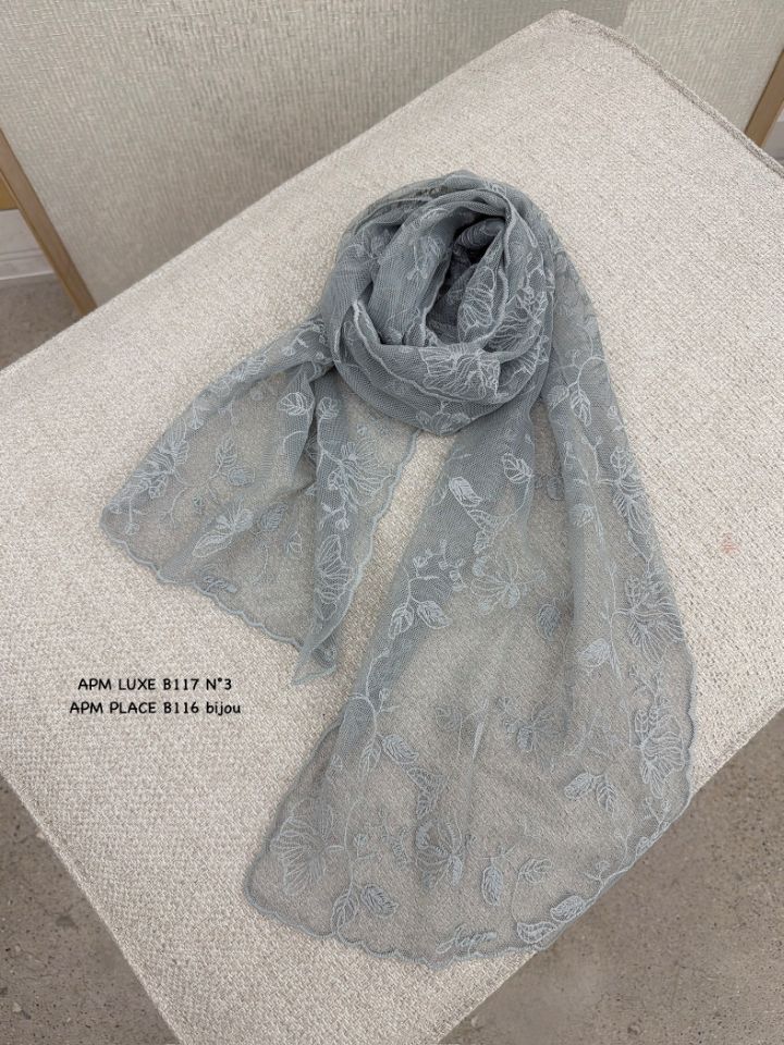 N3東大門實拍女裝新品真品26春夏職業人氣推薦圍巾披肩蕾絲N3圍巾/披肩圖色3