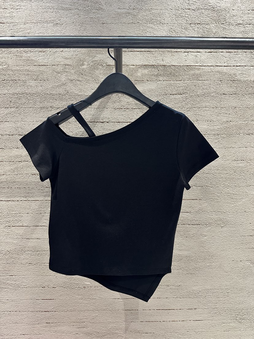 SUGAR CASE東大門實拍女裝新款推薦真品26春夏T恤不對稱鵝SUGAR CASET恤