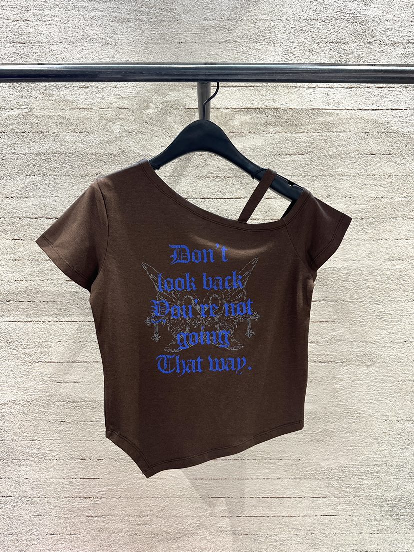 SUGAR CASE東大門實拍女裝新款推薦真品26春夏T恤不對稱鵝SUGAR CASET恤圖色1