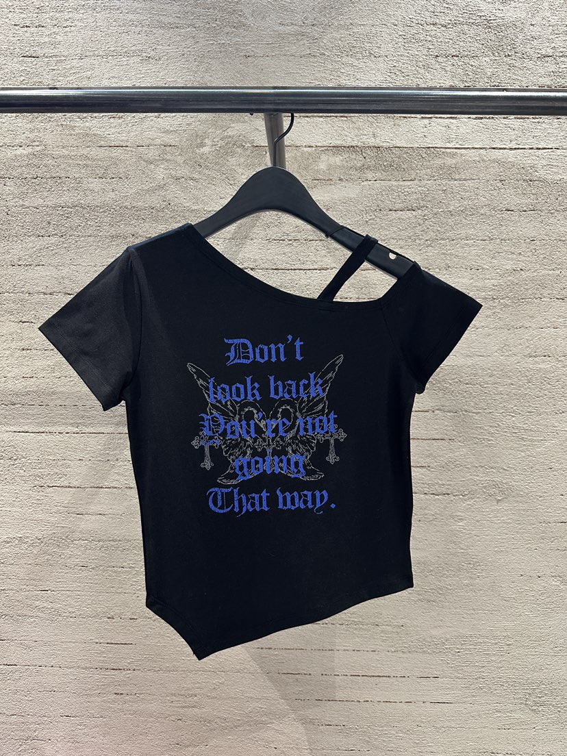 SUGAR CASE東大門實拍女裝新款推薦真品26春夏T恤不對稱鵝SUGAR CASET恤圖色2