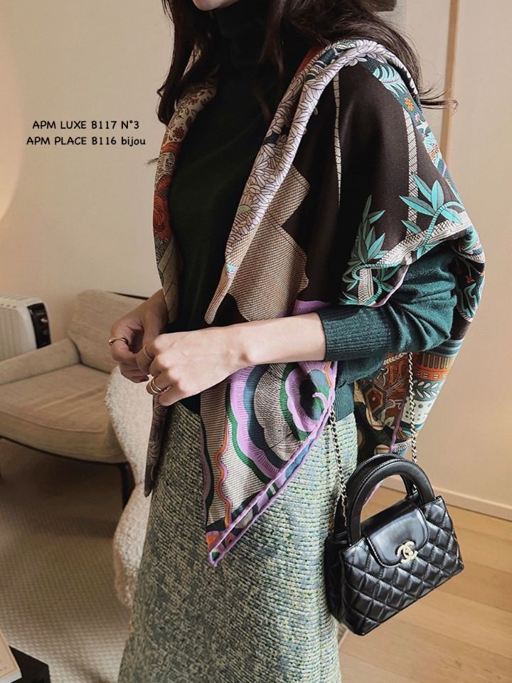 N3韓國直郵女士新品休閑真品26春夏推薦圍巾披肩不含內搭N3圍巾/披肩