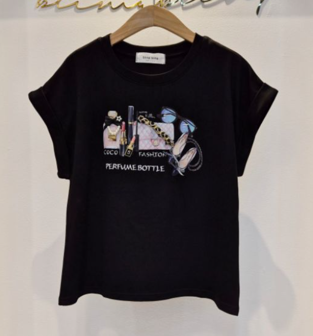 BLING BLING-S/RICO韓國代購女士新品職業熱賣真品T恤BLING BLING-S/RICOT恤圖色1