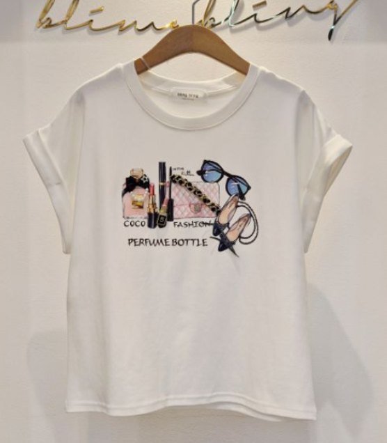 BLING BLING-S/RICO韓國代購女士新品職業熱賣真品T恤BLING BLING-S/RICOT恤圖色2