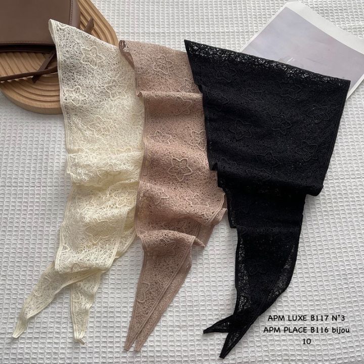 N3韓國代購女士新款人氣時尚推薦休閑26春夏圍巾披肩蕾絲N3圍巾/披肩