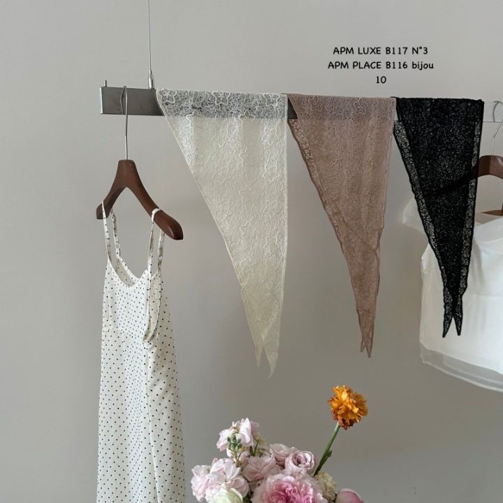 N3韓國代購女士新款人氣時尚推薦休閑26春夏圍巾披肩蕾絲N3圍巾/披肩