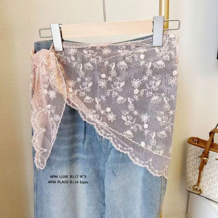 N3東大門代購女士新款職業熱賣推薦休閑時尚圍巾披肩蕾絲N3圍巾/披肩