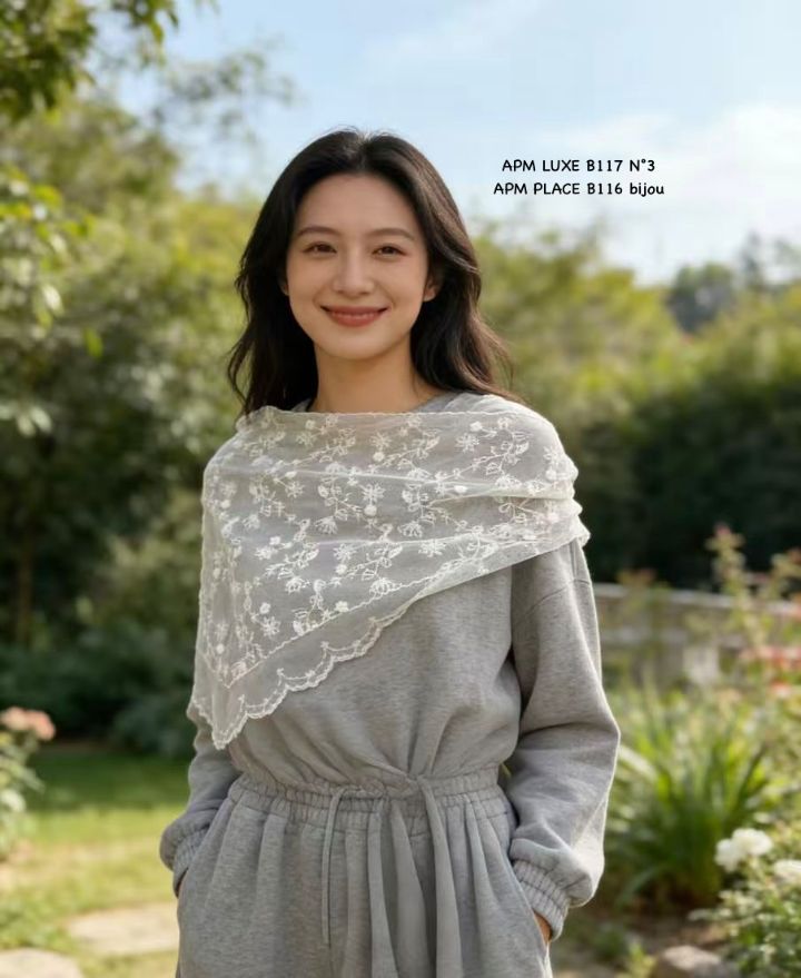 N3東大門代購女士新款職業熱賣推薦休閑時尚圍巾披肩蕾絲N3圍巾/披肩