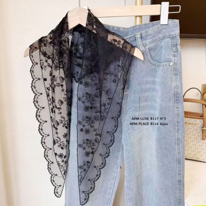 N3東大門代購女士新款職業熱賣推薦休閑時尚圍巾披肩蕾絲N3圍巾/披肩圖色2