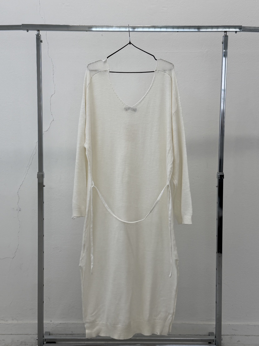 OURWAVE/OUR ROOM韓國代購女裝新款時尚連衣裙含腰繩亞麻Our Wave/Our Room連衣裙