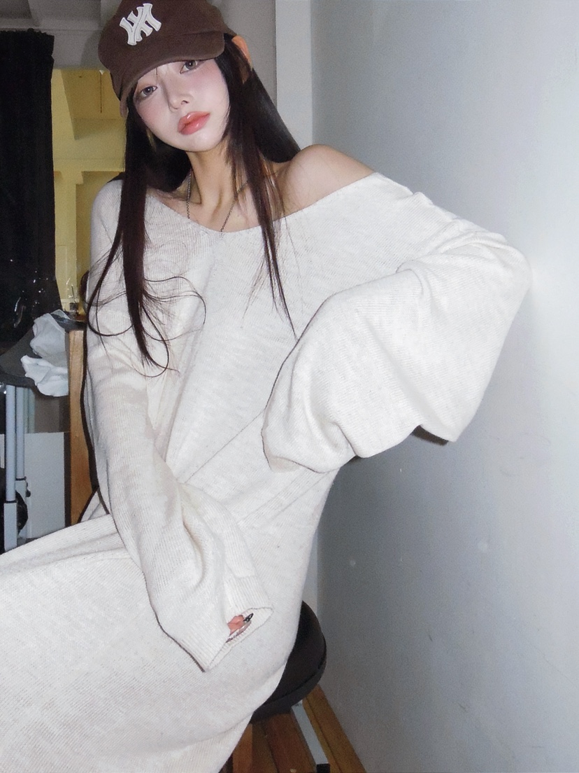 OURWAVE/OUR ROOM韓國代購女裝新款時尚連衣裙含腰繩亞麻Our Wave/Our Room連衣裙