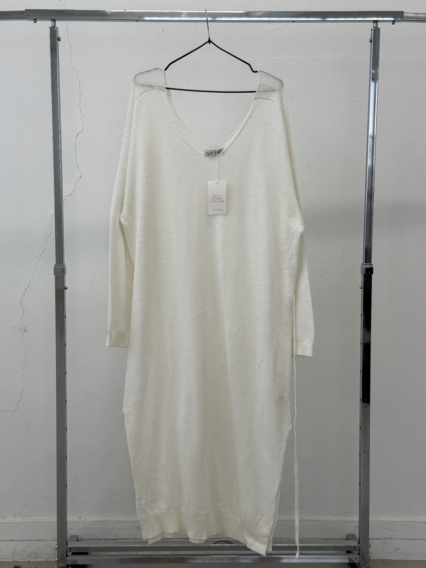 OURWAVE/OUR ROOM韓國代購女裝新款時尚連衣裙含腰繩亞麻Our Wave/Our Room連衣裙圖色2