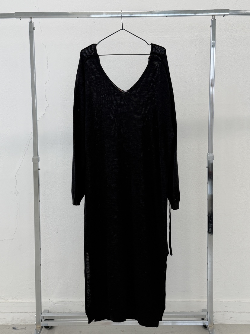 OURWAVE/OUR ROOM韓國代購女裝新款時尚連衣裙含腰繩亞麻Our Wave/Our Room連衣裙圖色3