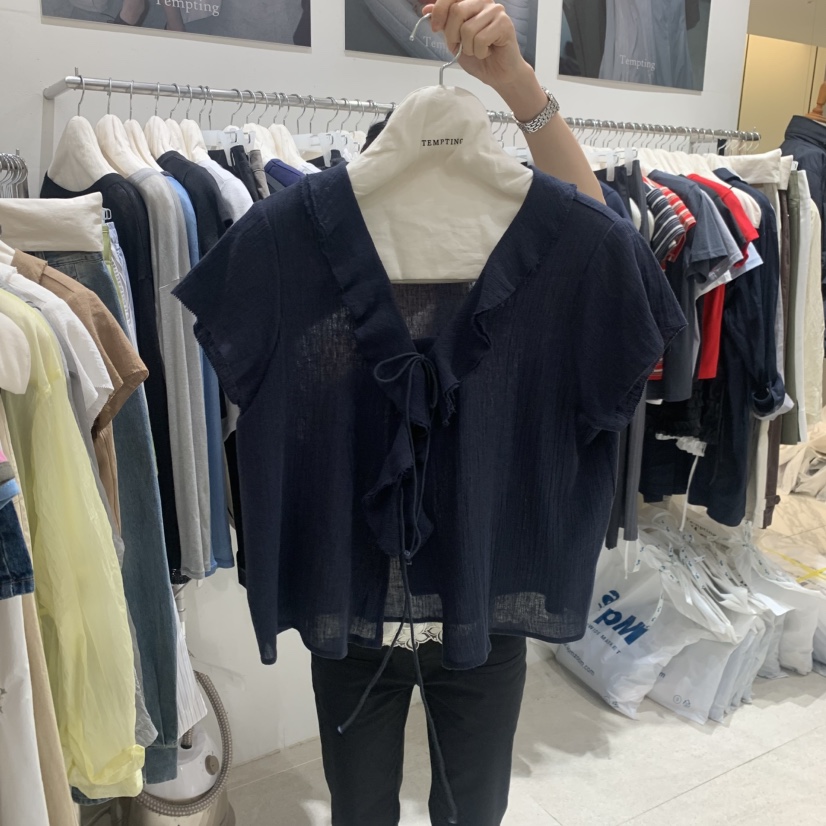TEMPTING東大門代購女士新品時尚真品休閑推薦襯衫蕾絲衫TEMPTING襯衫/蕾絲衫圖色3
