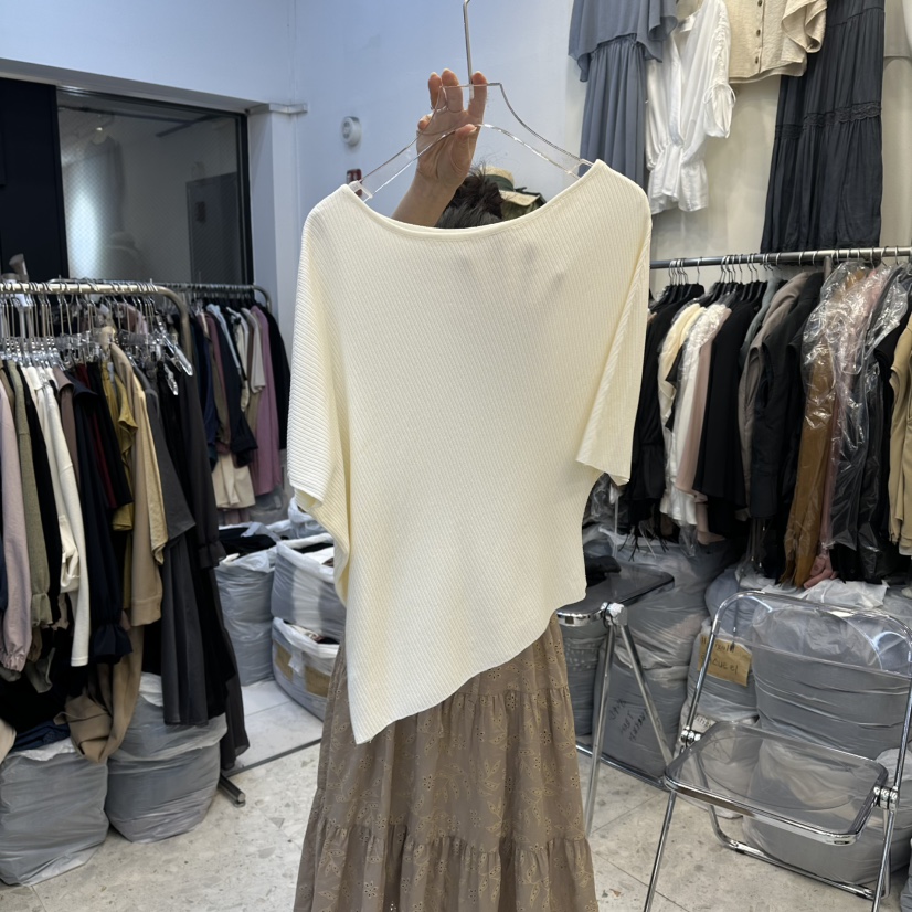 MARIGOLD東大門實拍女士新款推薦職業真品人氣針織衫不對稱MARIGOLD針織衫