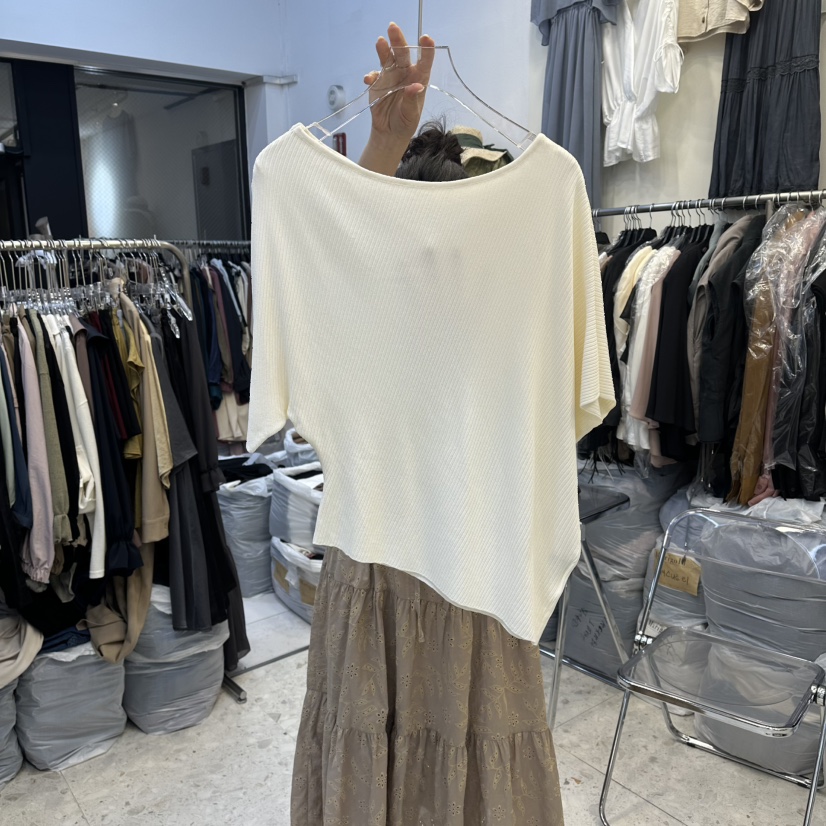 MARIGOLD東大門實拍女士新款推薦職業真品人氣針織衫不對稱MARIGOLD針織衫圖色1