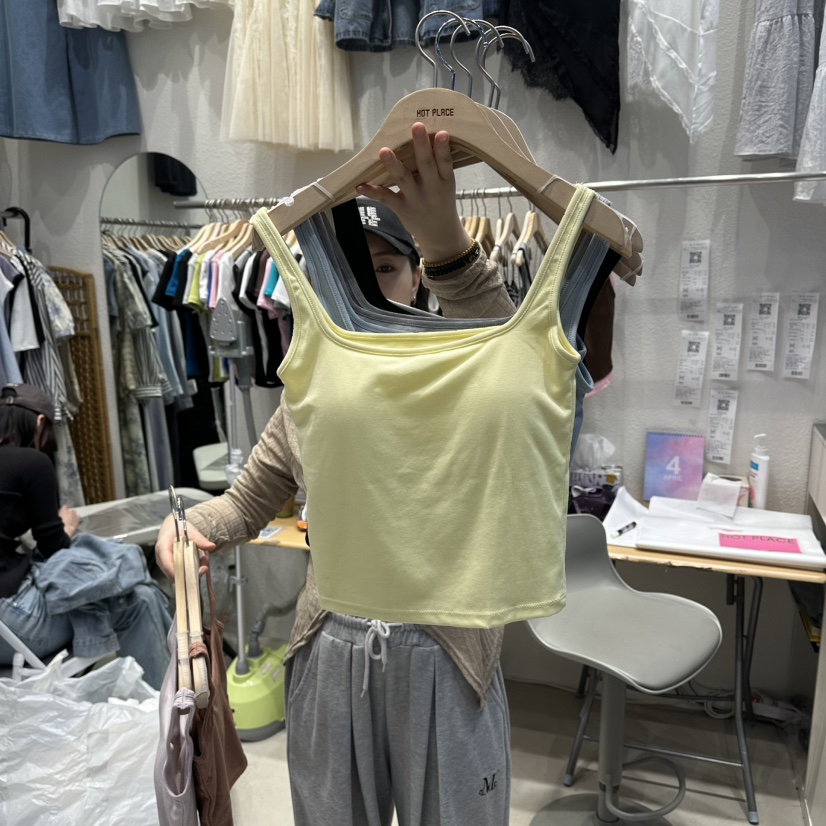 HOT PLACE/DREAM GIRIS/HOT ISSUE東大門代購女裝新款26春夏吊帶背心HOT PLACE/DREAM GIRIS/HOT ISSUE吊帶/背心圖色3